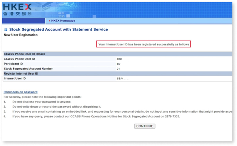 SSA IP Registration Step 5